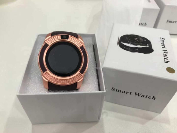 V8 round screen smart watch adult fashion card Y1 smart bluetooth phone watch factory direct sales 6260