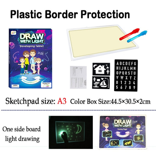 SketchNGlow- Glow-In-The-Dark Sketch Pad