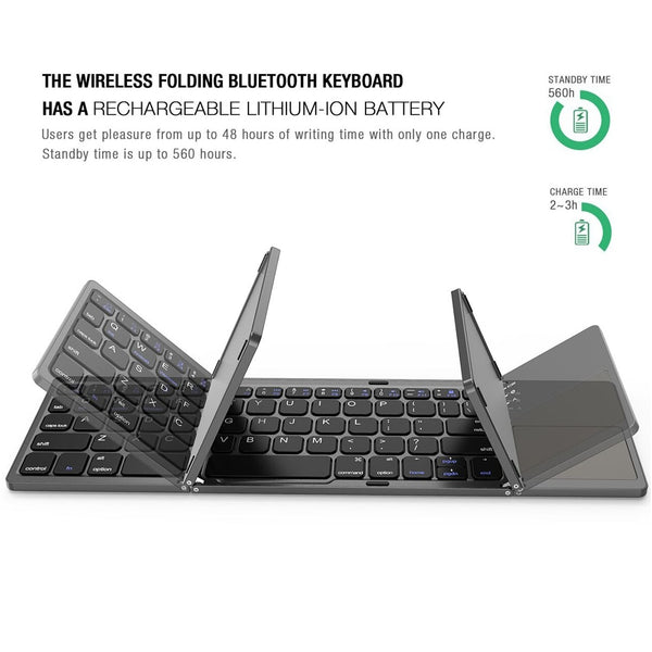 KeyFold-Wireless Foldable Keyboard